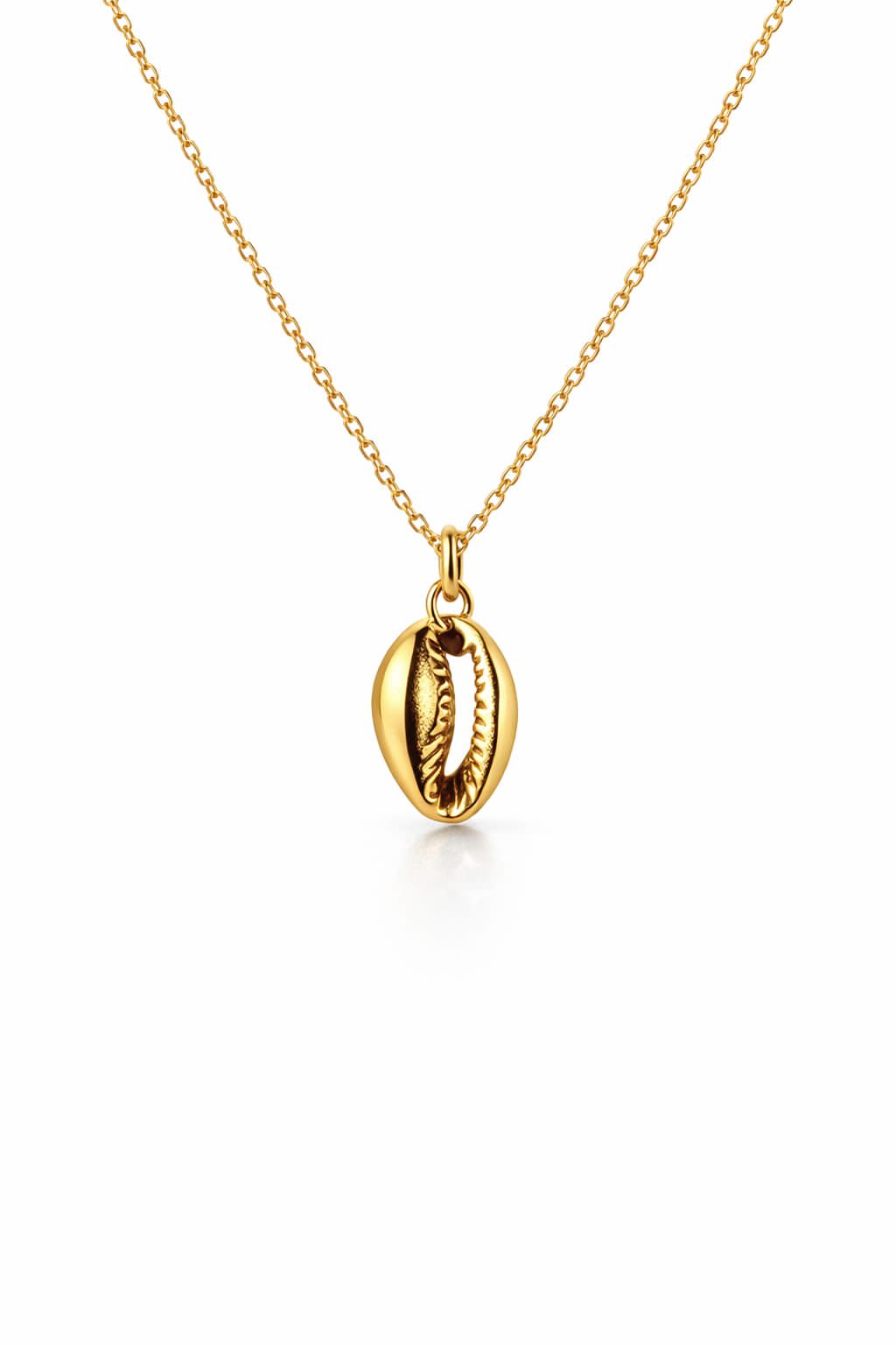 Gold Plated Cowrie Shell Pendant Necklace for Women | Luvina