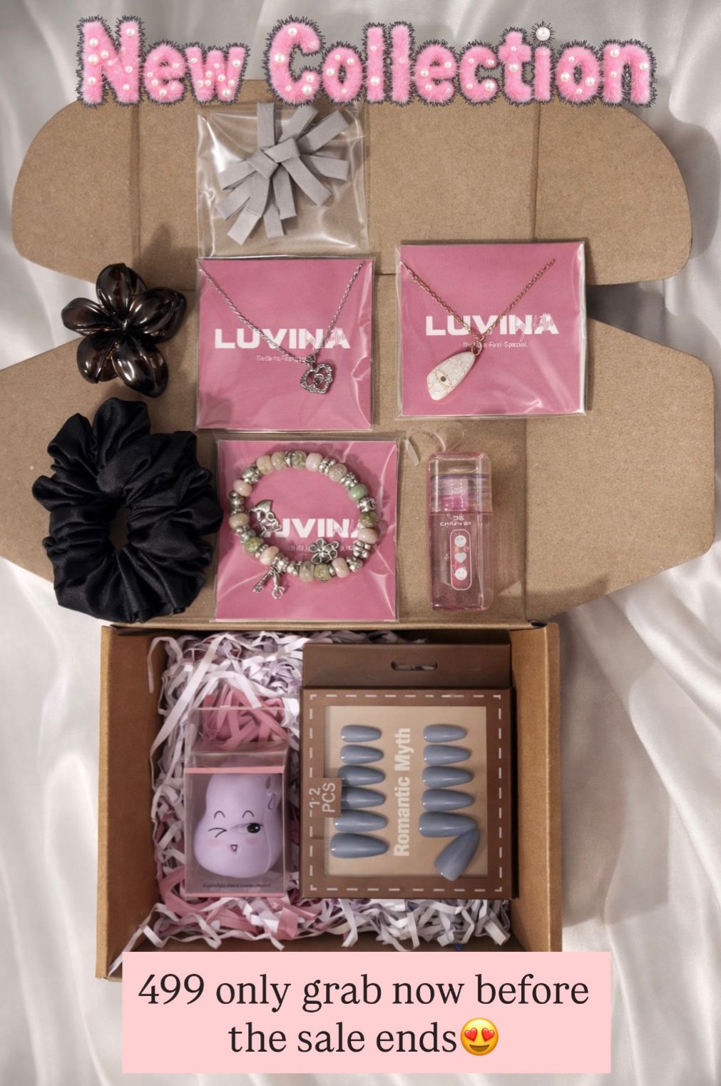 Luvina new collection girls gift box with jewelry and accessories